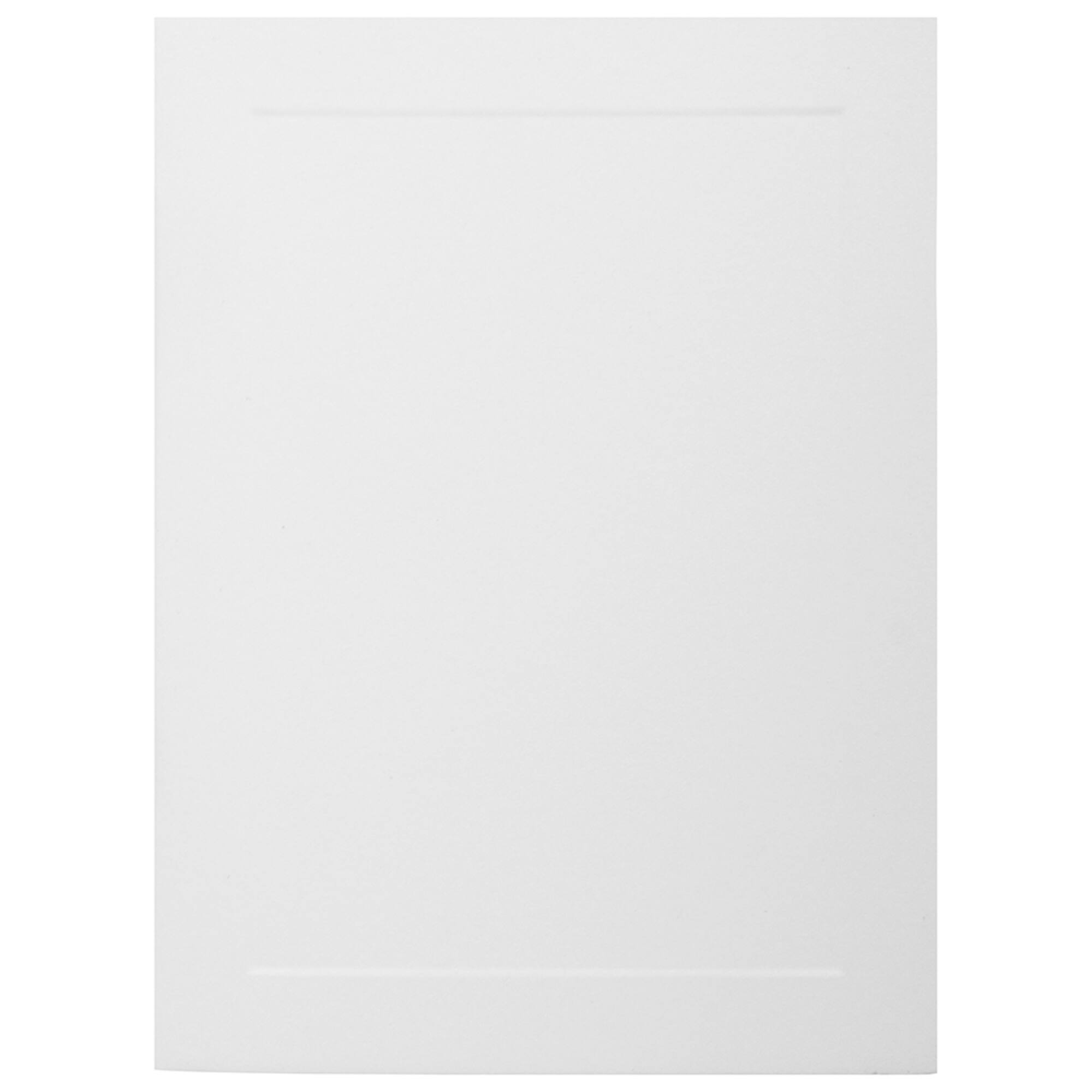 JAM Paper 4.62" x 6.25" Bright White Wove Panel Blank Foldover Cards